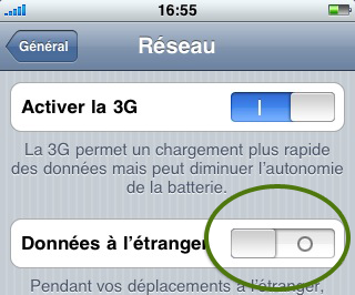 No Roaming