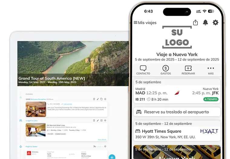 Aplicaciones móviles y gestión de itinerarios para agencias y turoperadores