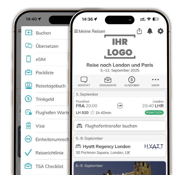 White-Label-Apps für Geschäftsreisen